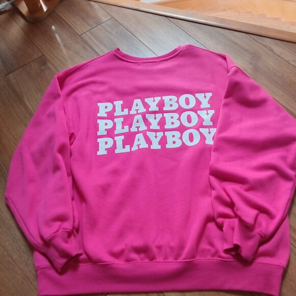 Playboy Hot Pink Women's Crewneck - Picture 2 of 2